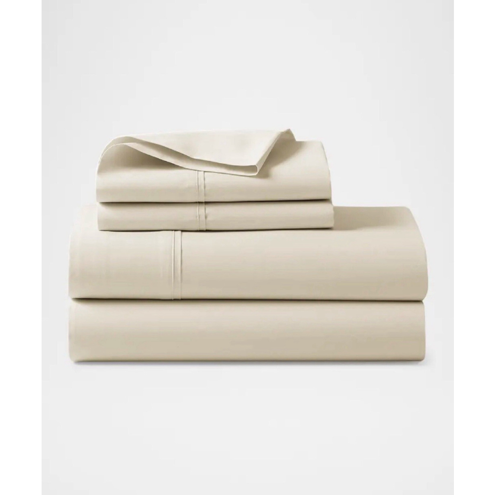 Ralph Lauren Spa Organic Standard Pillowcases Sand Castle Ivory Two Cases New